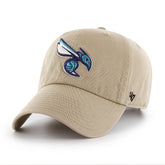 Charlotte Hornets '47 Logo Clean Up Adjustable Hat Khaki - 47 brand outlet
