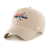 Washington Capitals '47 Logo Clean Up Adjustable Hat - Khaki | US 203536509