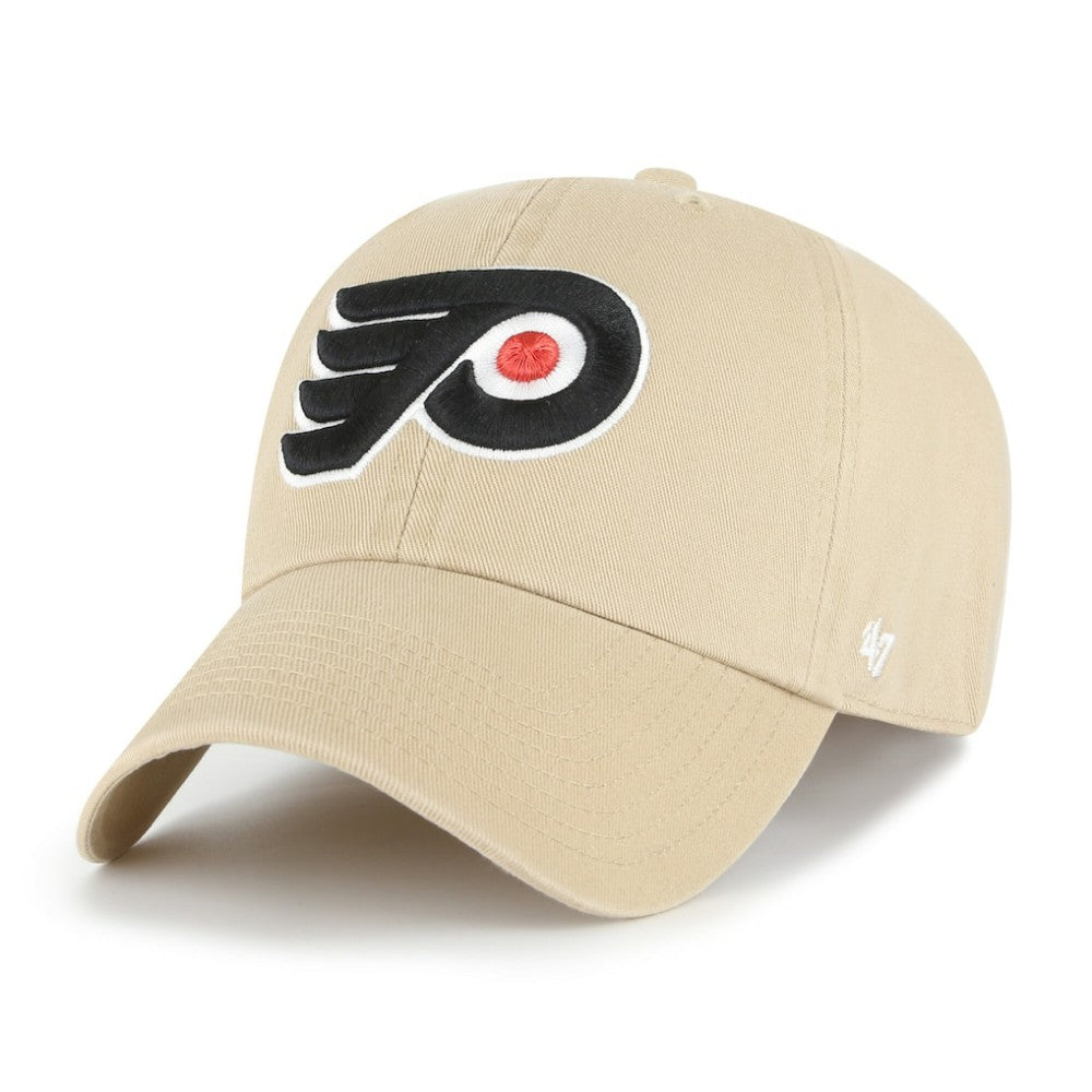 Philadelphia Flyers '47 Logo Clean Up Adjustable Hat - Khaki | US 203536515
