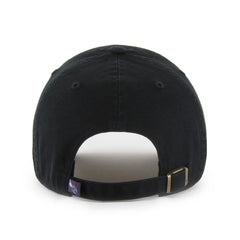 Charlotte Hornets '47 Black on Black Clean Up Adjustable Hat - 47 brand