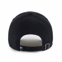 Memphis Grizzlies '47 Black on Black Clean Up Adjustable Hat - 47 brand