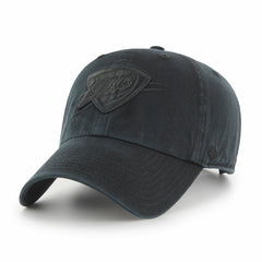 Oklahoma City Thunder '47 Black on Black Clean Up Adjustable Hat - 47 brand
