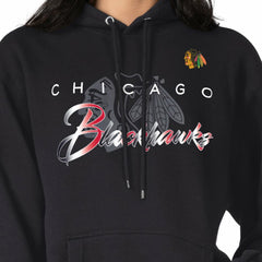 Chicago Blackhawks G-III 4Her by Carl Banks Shadow Logo Fleece Pullover Hoodie - Black | US 203538745