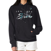 San Jose Sharks G-III 4Her by Carl Banks Shadow Logo Fleece Pullover Hoodie - Black | US 203538749