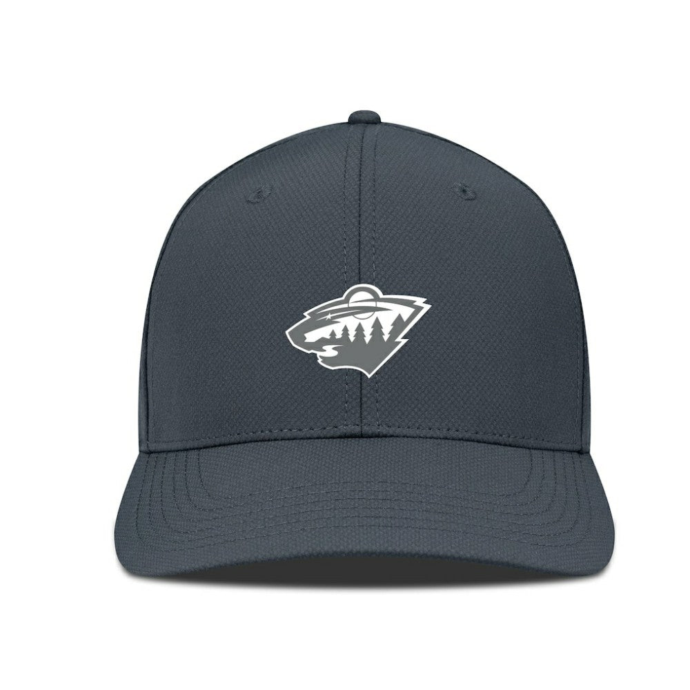 Minnesota Wild Levelwear Rise Slate & Snow Structured Flex Hat - Charcoal | US 203539000