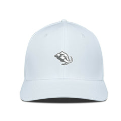 Utah Mammoth Levelwear Rise Slate & Snow Structured Flex Hat - White | US 203539015