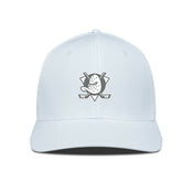 Anaheim Ducks Levelwear Rise Slate & Snow Structured Flex Hat - White | US 203539034