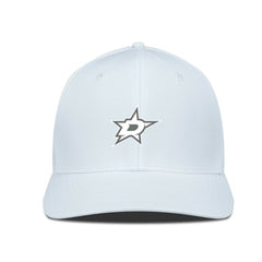 Dallas Stars Levelwear Rise Slate & Snow Structured Flex Hat - White | US 203539036