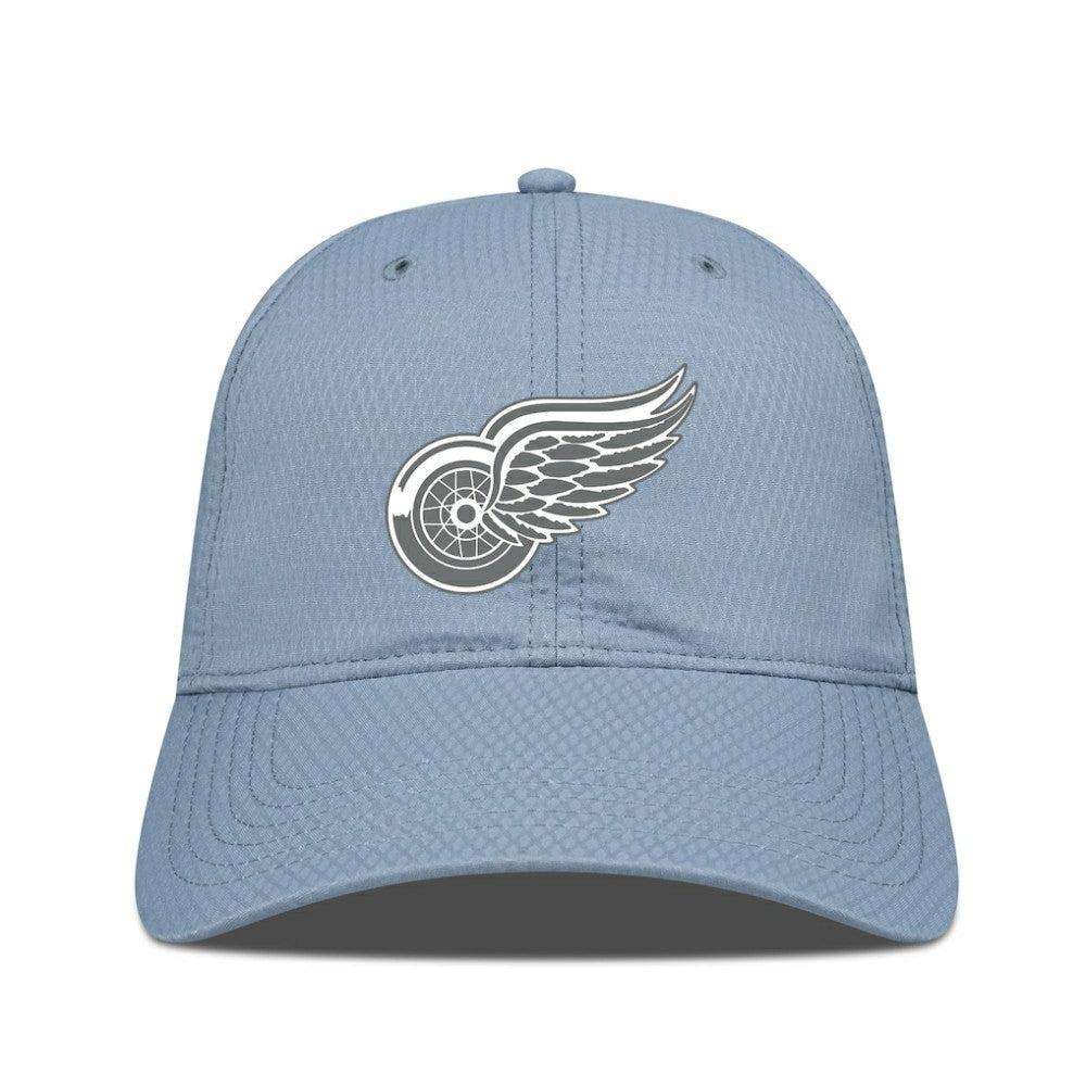 Detroit Red Wings Levelwear Matrix Slate & Snow Unstructured Adjustable Hat - Blue | US 203539048