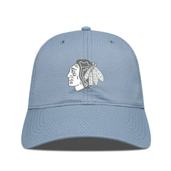 Chicago Blackhawks Levelwear Matrix Slate & Snow Unstructured Adjustable Hat - Blue | US 203539052
