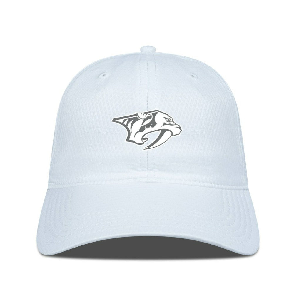 Nashville Predators Levelwear Matrix Slate & Snow Unstructured Adjustable Hat - White | US 203539057