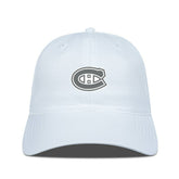 Montreal Canadiens Levelwear Matrix Slate & Snow Unstructured Adjustable Hat - White | US 203539068