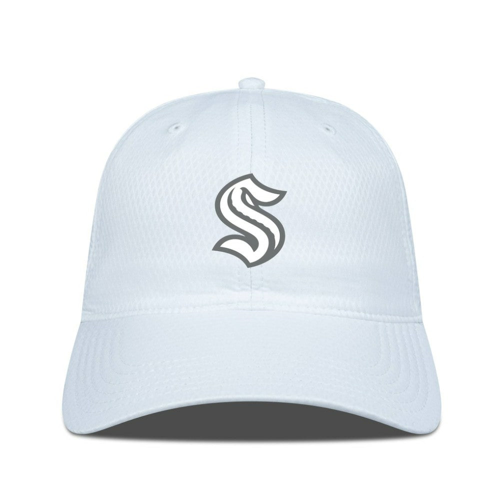 Seattle Kraken Levelwear Matrix Slate & Snow Unstructured Adjustable Hat - White | US 203539078