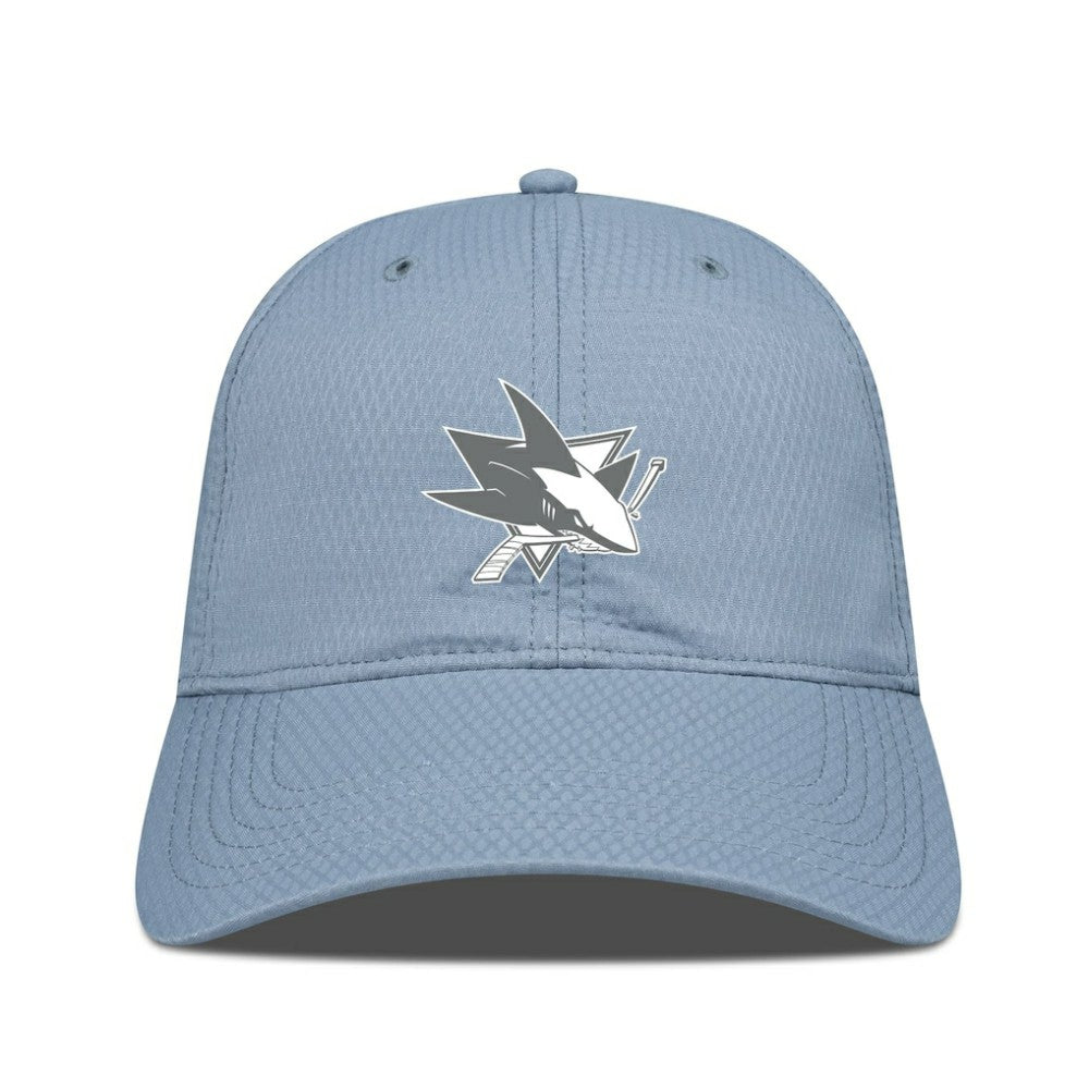 San Jose Sharks Levelwear Matrix Slate & Snow Unstructured Adjustable Hat - Blue | US 203539085