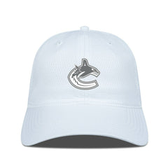Vancouver Canucks Levelwear Matrix Slate & Snow Unstructured Adjustable Hat - White | US 203539087