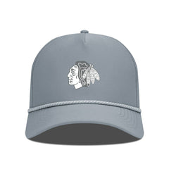 Chicago Blackhawks Levelwear Gordon Slate & Snow Rope Adjustable Hat - Gray | US 203539132
