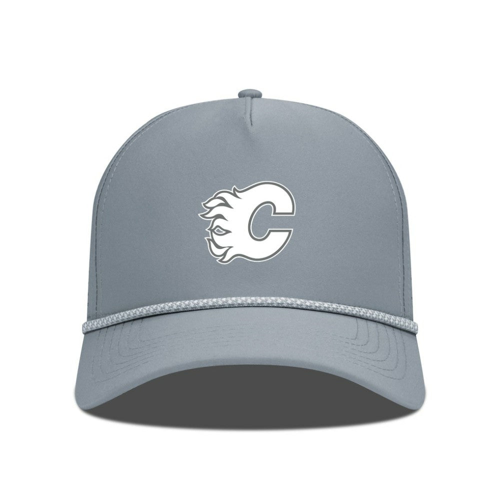Calgary Flames Levelwear Gordon Slate & Snow Rope Adjustable Hat - Gray | US 203539134