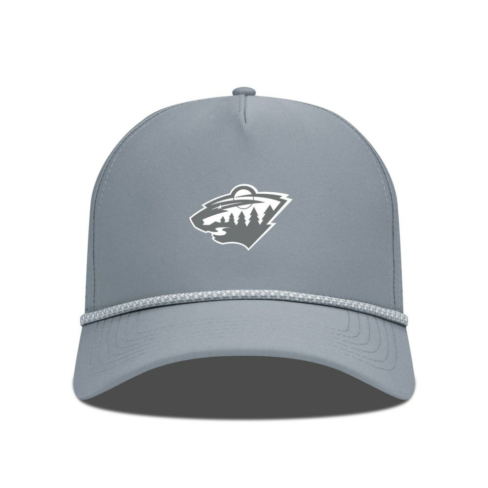 Minnesota Wild Levelwear Gordon Slate & Snow Rope Adjustable Hat - Gray | US 203539135