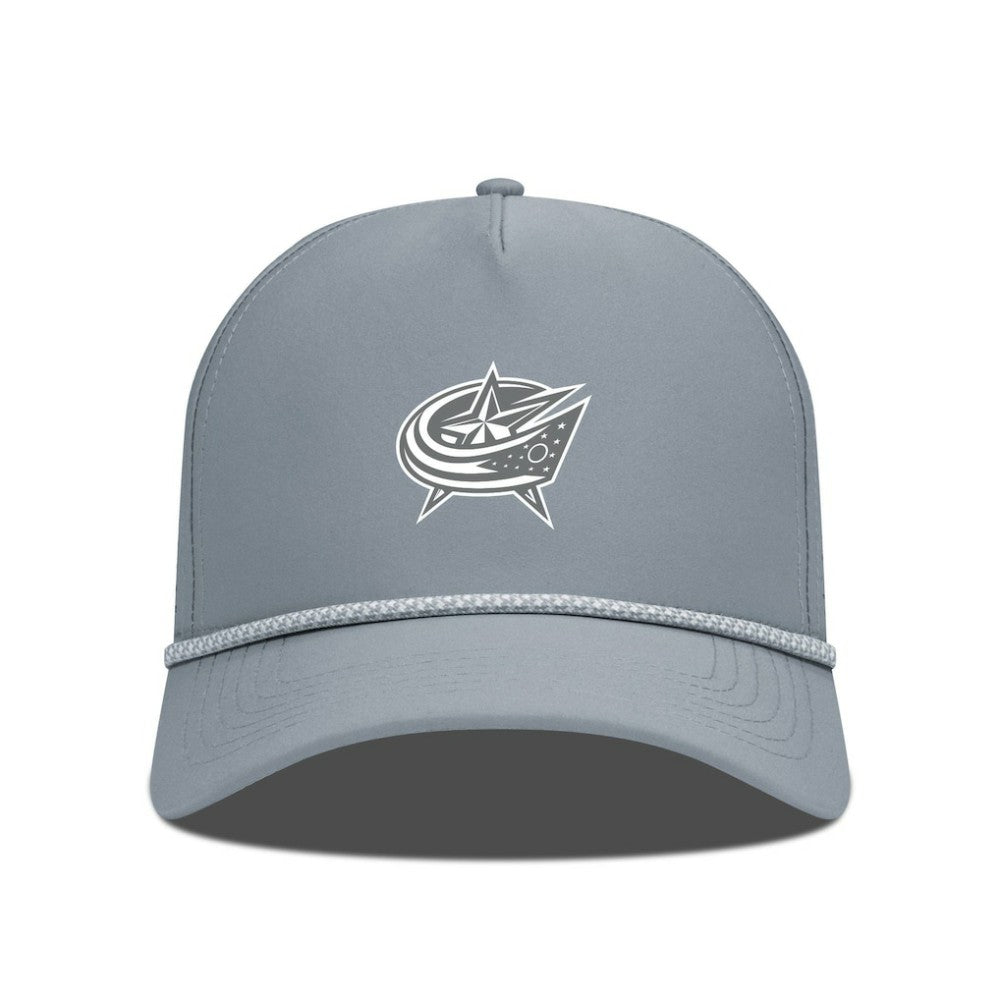 Columbus Blue Jackets Levelwear Gordon Slate & Snow Rope Adjustable Hat - Gray | US 203539141