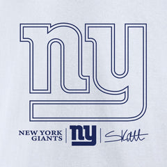 Cam Skattebo New York Giants Tonal Player Name & Number T-Shirt - White T-shirts