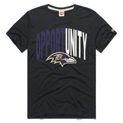 Baltimore Ravens Homage Unisex 2025 Inspire Change Opportunity Tri-Blend T-Shirt - Charcoal T-shirts