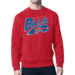 Buffalo Bills Starter Modern Tailsweep Fleece Sweatshirt - Red Sweatshirts