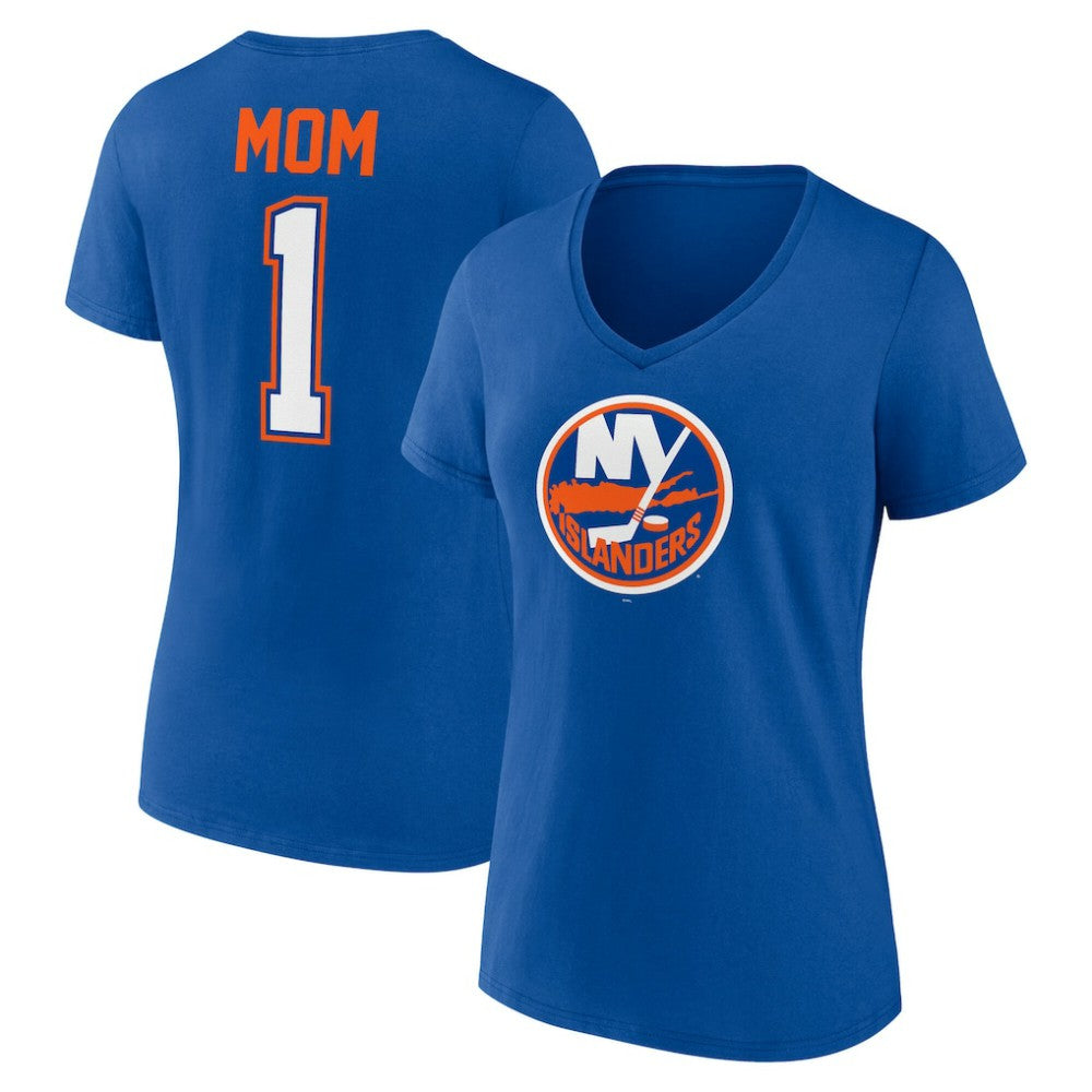 New York Islanders Women's Mother's Day V-Neck T-Shirt - Royal | US 203555653