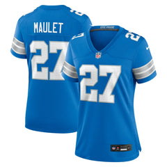 Arthur Maulet Detroit Lions Women's Team Game Jersey - Blue Jerseys