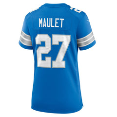 Arthur Maulet Detroit Lions Women's Team Game Jersey - Blue Jerseys