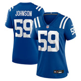 Buddy Johnson Indianapolis Colts Women's Team Game Jersey - Royal Jerseys