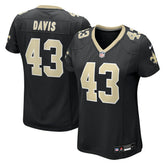 Michael Davis New Orleans Saints Women's Team Game Jersey - Black Jerseys