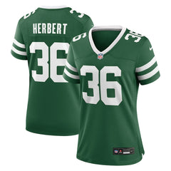 Khalil Herbert New York Jets Women's Team Game Jersey - Legacy Green Jerseys