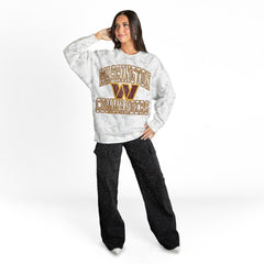 Washington Commanders Gameday Couture Women's Whiteout Oversized Premium Fleece Sweatshirt - Arctic Camo Sweatshirts