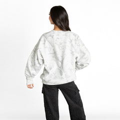 Detroit Lions Gameday Couture Women's Whiteout Oversized Premium Fleece Sweatshirt - Arctic Camo Sweatshirts