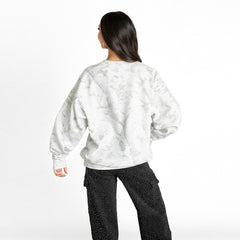 Philadelphia Eagles Gameday Couture Women's Whiteout Oversized Premium Fleece Sweatshirt - Arctic Camo Sweatshirts