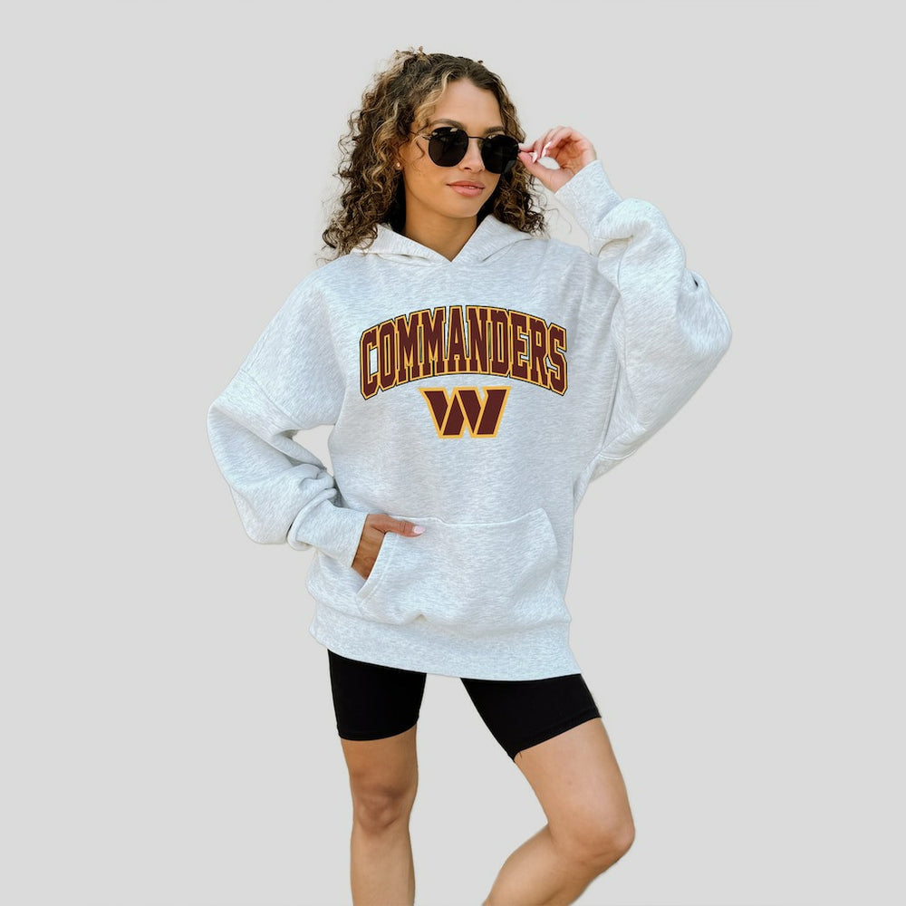 Washington Commanders Gameday Couture Women's Fan Edition Premium Weight Hoodie - Ash Hoodies