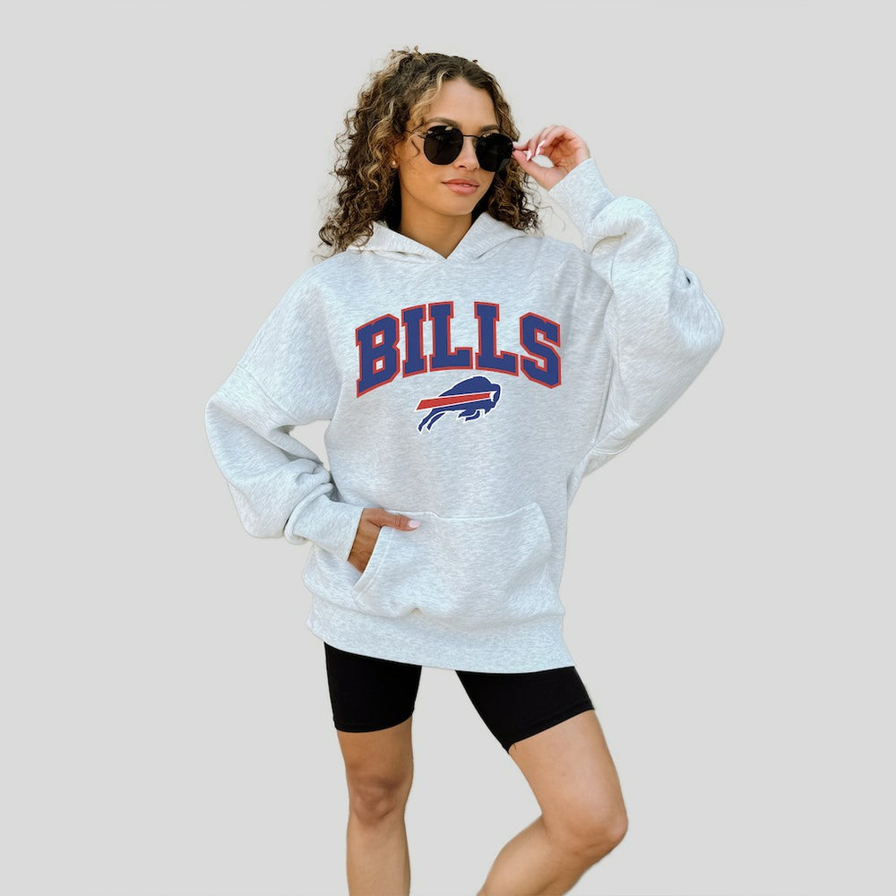 Buffalo Bills Gameday Couture Women's Fan Edition Premium Weight Hoodie - Ash Hoodies