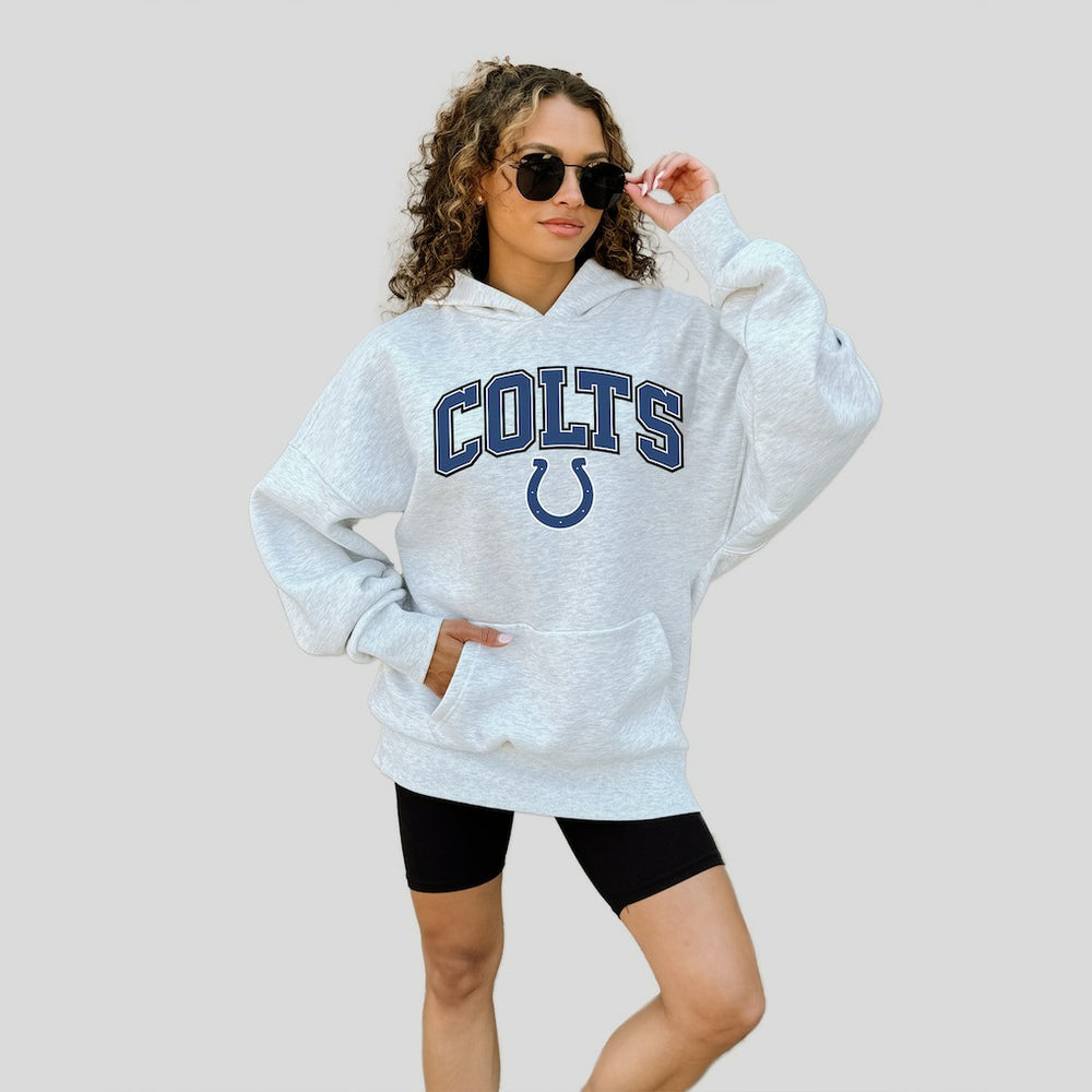 Indianapolis Colts Gameday Couture Women's Fan Edition Premium Weight Hoodie - Ash Hoodies