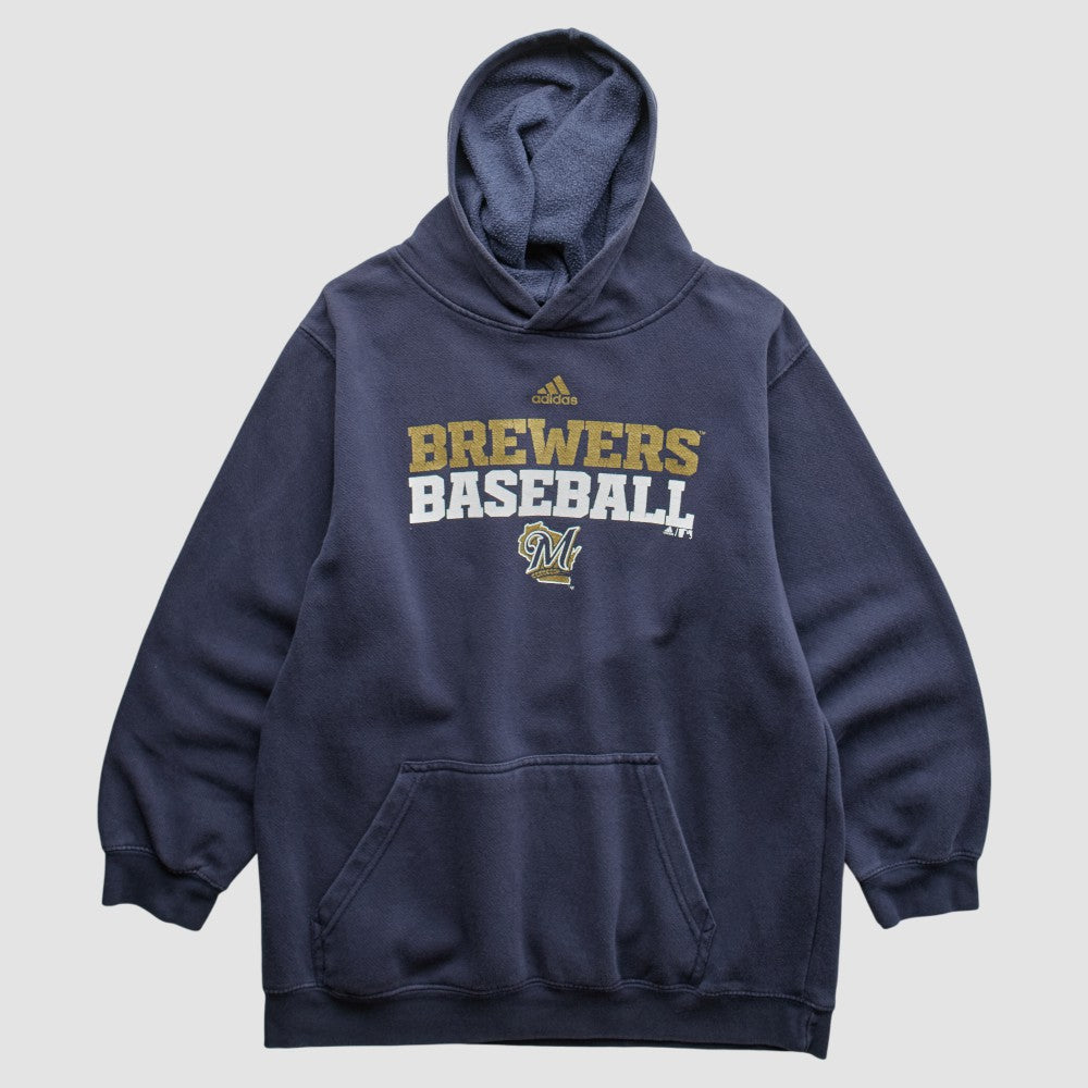 Milwaukee Brewers Adidas 2000s Pullover Sweatshirt - Navy - XVintage Pullover