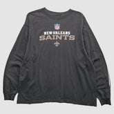 New Orleans Saints 2000s Long Sleeve T-Shirt - Black T-shirts