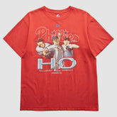 Philadelphia Phillies Majestic 2010 T-Shirt - Red - Vintage T-shirts