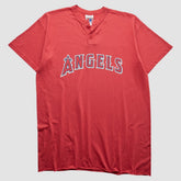 Los Angeles Angels Majestic 2000s T-Shirt - Red - XVintage T-shirts
