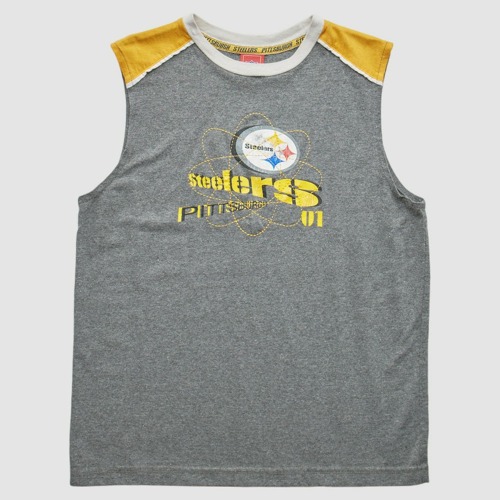 Pittsburgh Steelers NFL 2000s Pullover Tank - Heather Gray Pullover