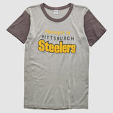 Pittsburgh Steelers Trench 80s T-Shirt - Heather Gray T-shirts