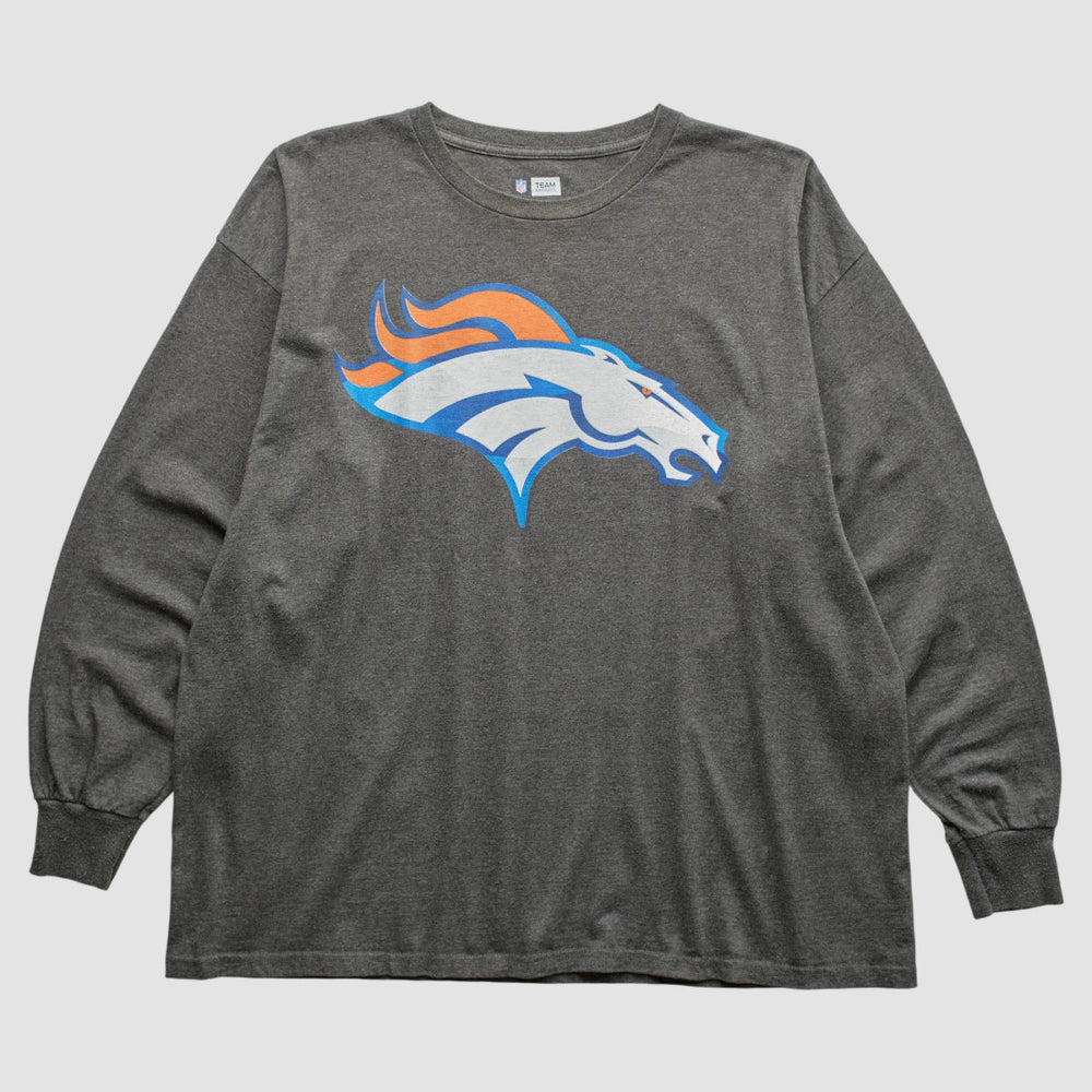 Denver Broncos 2010s Long Sleeve T-Shirt - Dark Heather Gray T-shirts