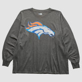 Denver Broncos 2010s Long Sleeve T-Shirt - Dark Heather Gray T-shirts