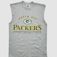 Green Bay Packers Logo Athletic 2000s Tank - Heather Gray Tanks