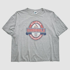 St. Louis Cardinals Dynasty 2003 T-Shirt - Heather Gray - XVintage T-shirts