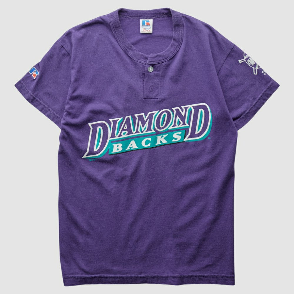 Arizona Diamondbacks Russell 2000s T-Shirt - Purple - XVintage T-shirts