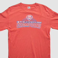 Philadelphia Phillies 2008 Long Sleeve T-Shirt - Red - Vintage T-shirts